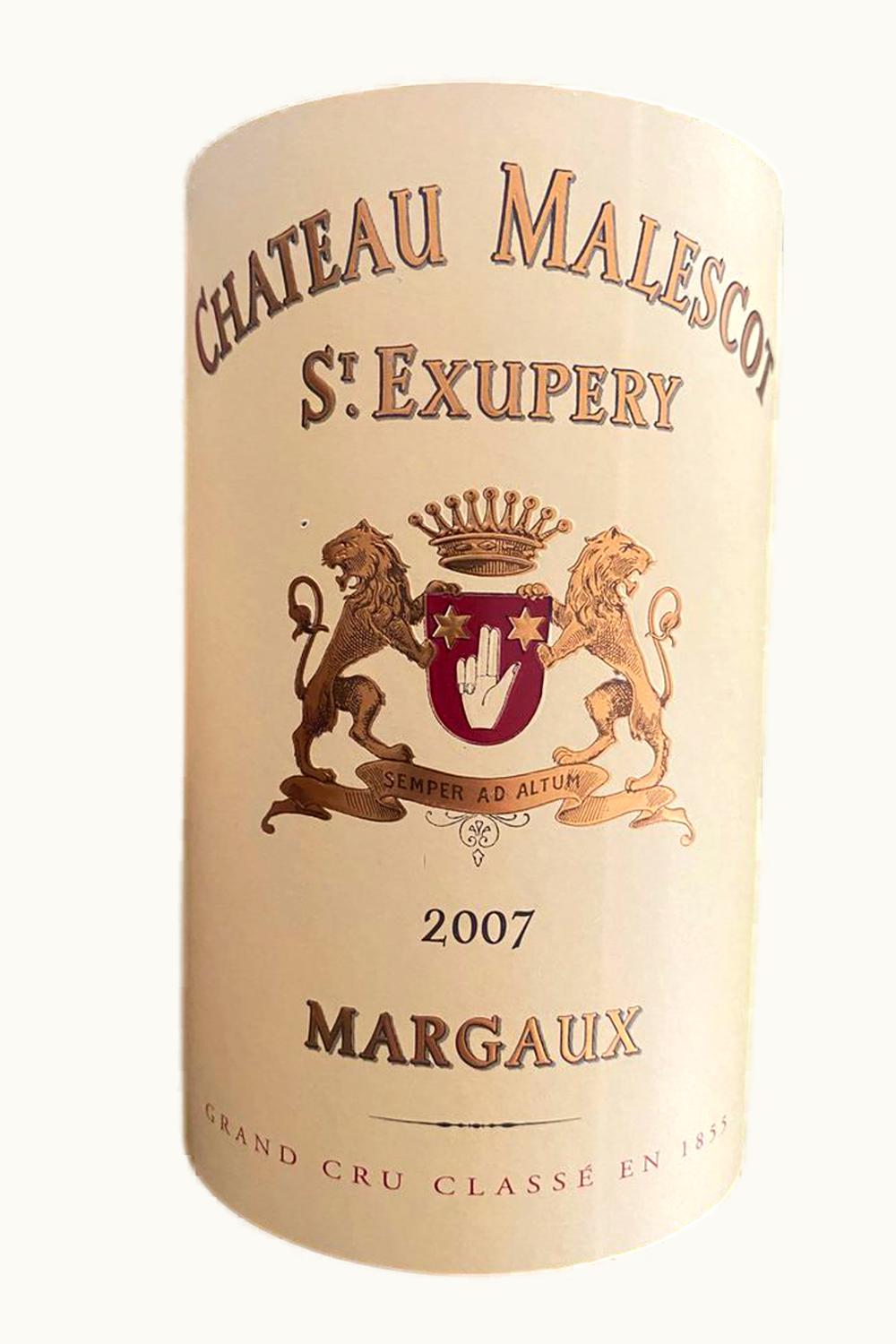 Château Malescot Saint-Exupéry Château Malescot Saint-Exupéry Margaux, Medoc, Bordeaux, France, 2007