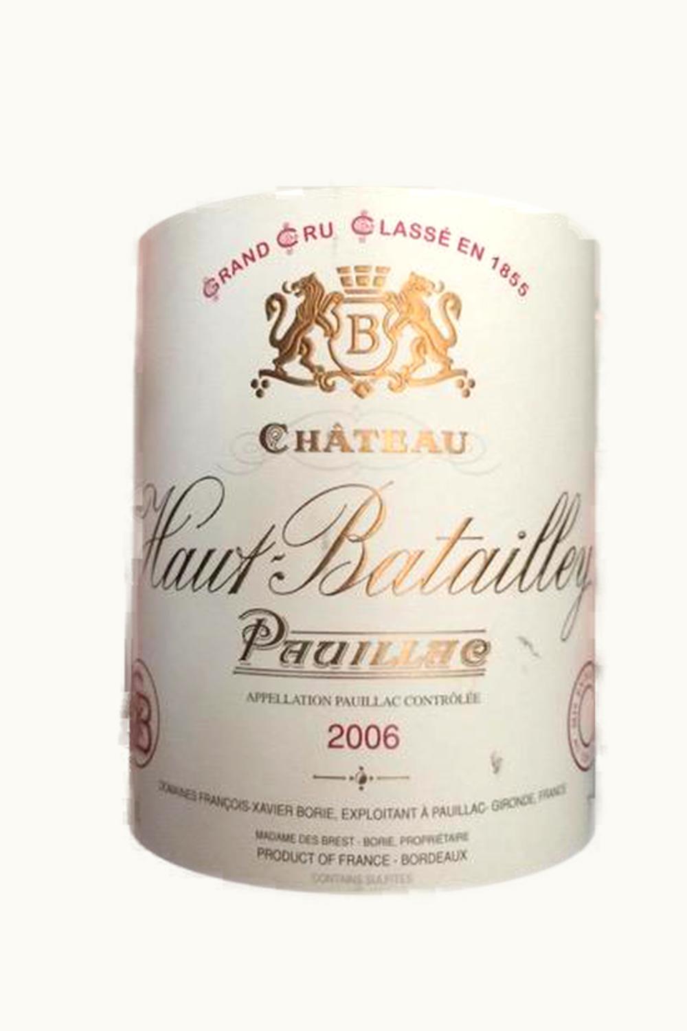 Haut Batailley Pauillac, Medoc, Bordeaux, France, 2006