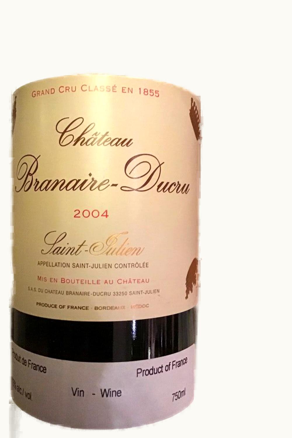 Château Branaire-Ducru Château Branaire-Ducru St Julien, Medoc, Bordeaux, France, 2004