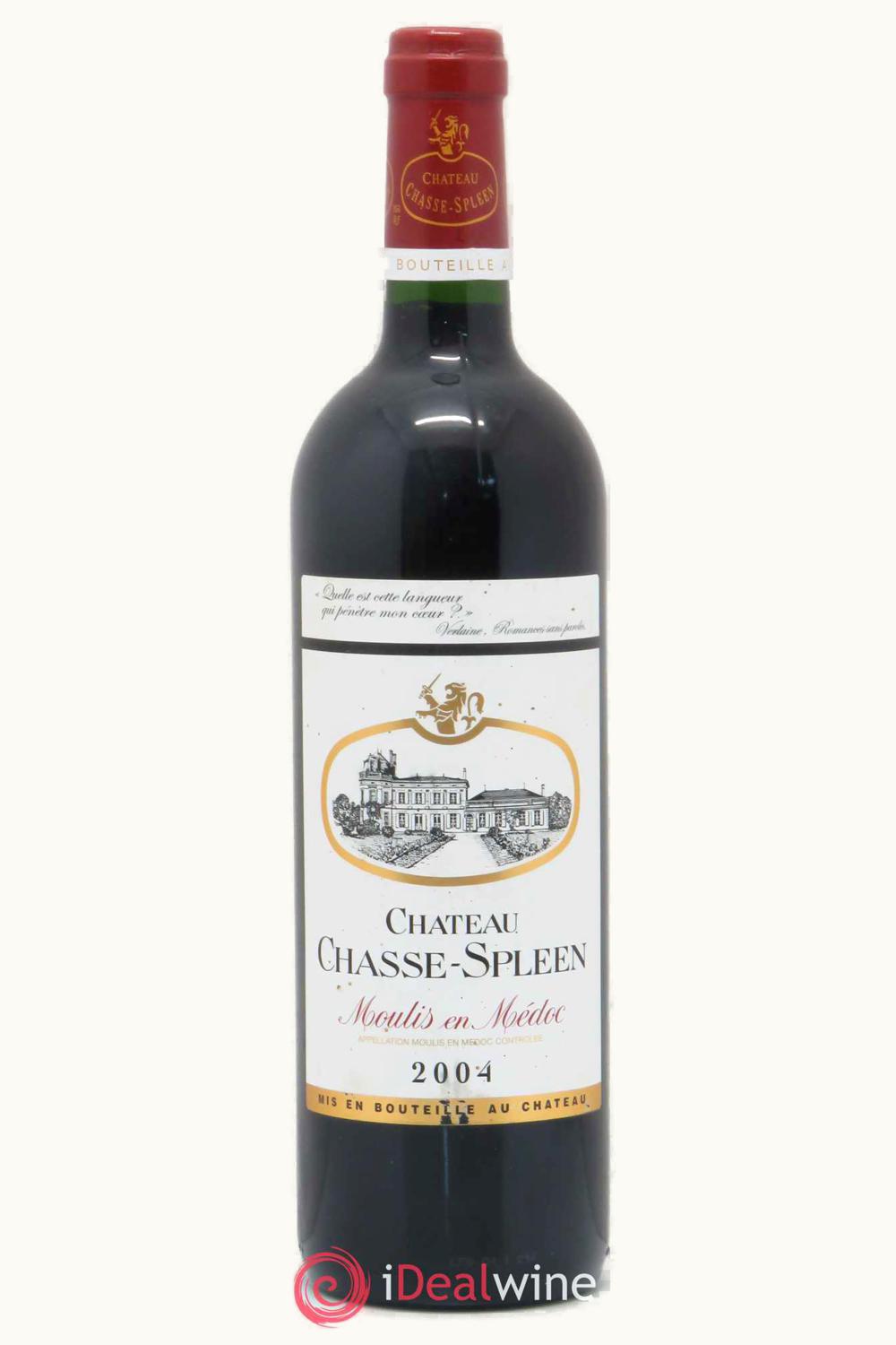 Château Chasse-Spleen Chasse-Spleen Moulis, Medoc, Bordeaux, France, 2004
