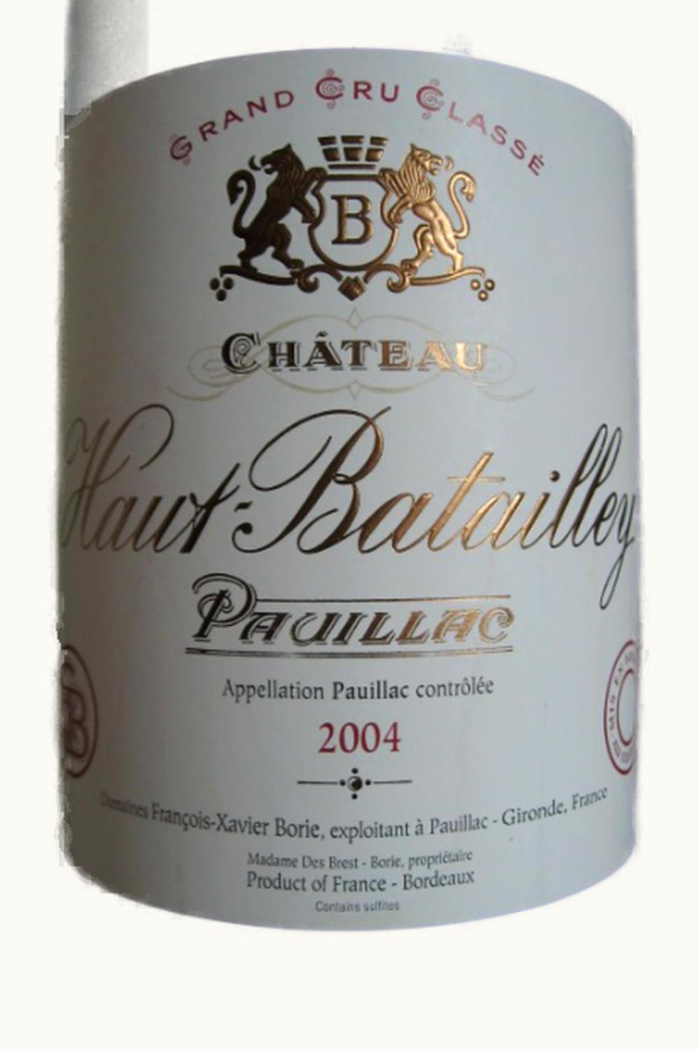 Haut Batailley Pauillac, Medoc, Bordeaux, France, 2004