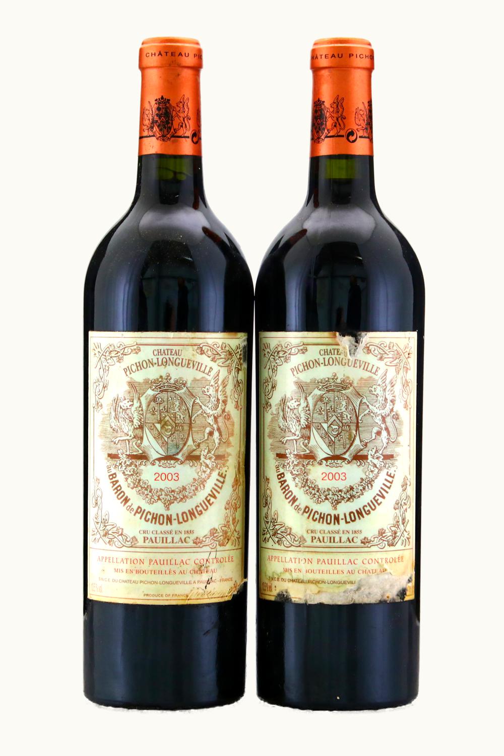 Château Pichon Longueville Baron Château Pichon Longueville Baron Medoc, Bordeaux, France, 2003