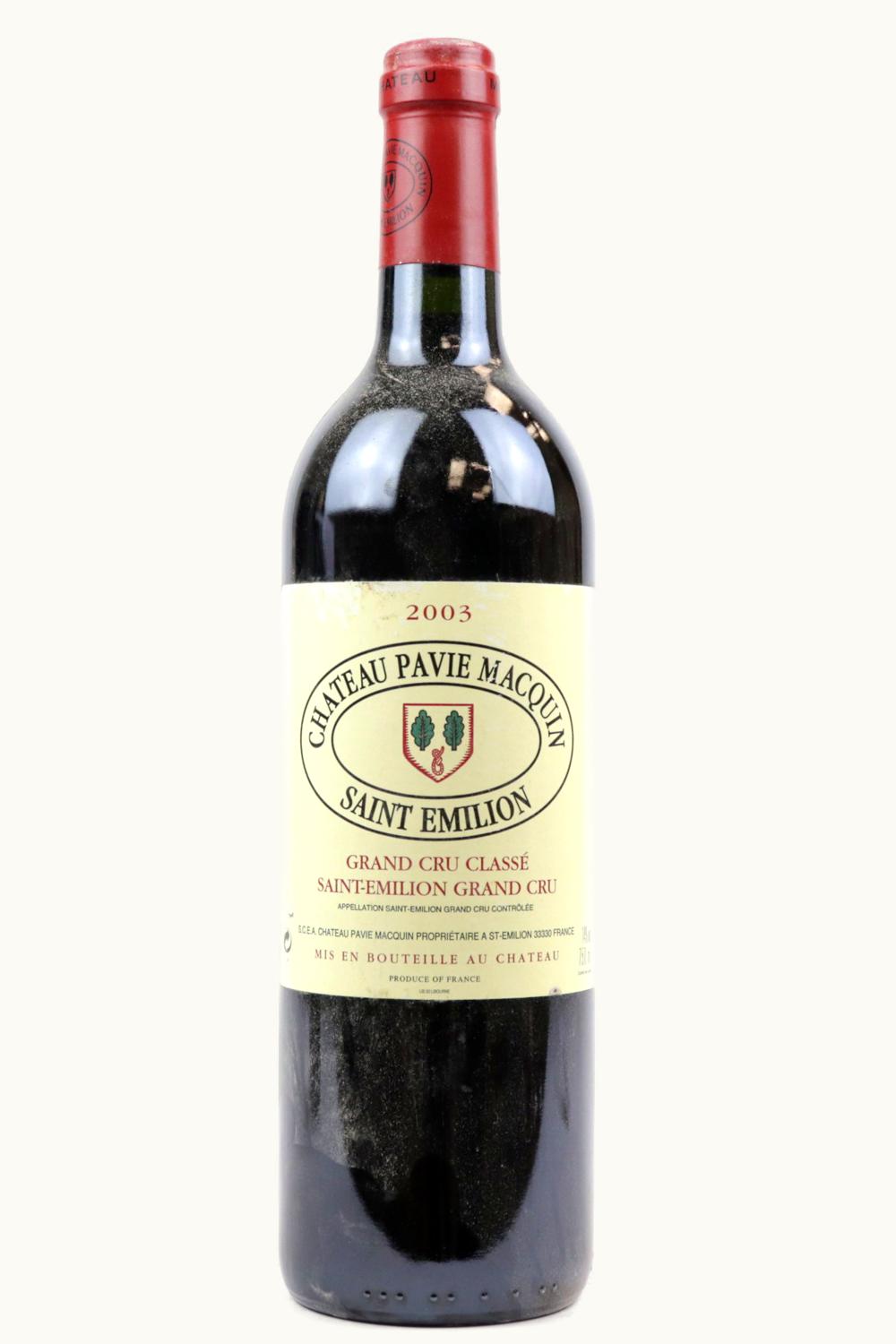 Château Pavie-Macquin Château Pavie-Macquin St Emilion Grand Cru, Bordeaux, France, 2003