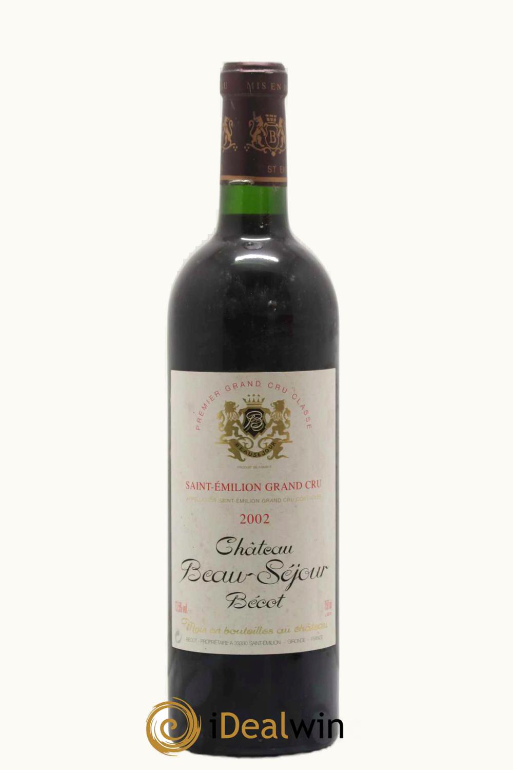 Château Beau-Séjour Bécot Château Beau-Séjour Bécot St Emilion Grand Cru, Bordeaux, France, 2002
