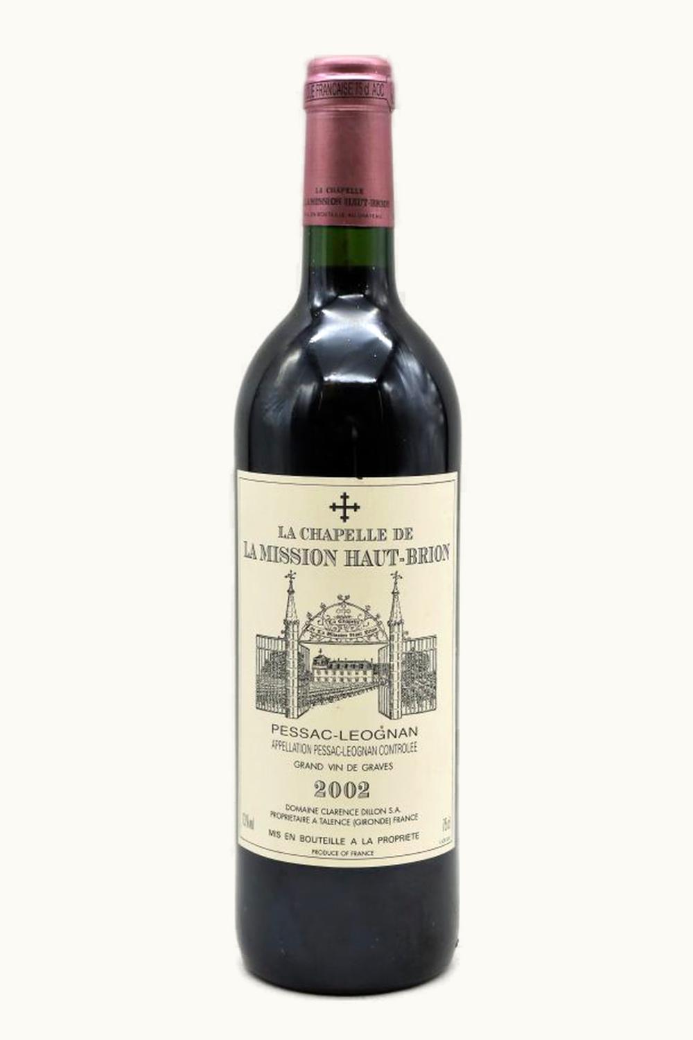 La Chapelle de Mission Haut-Brion La Chapelle de Mission Haut-Brion Pessac-Leognan, Bordeaux, France, 2002