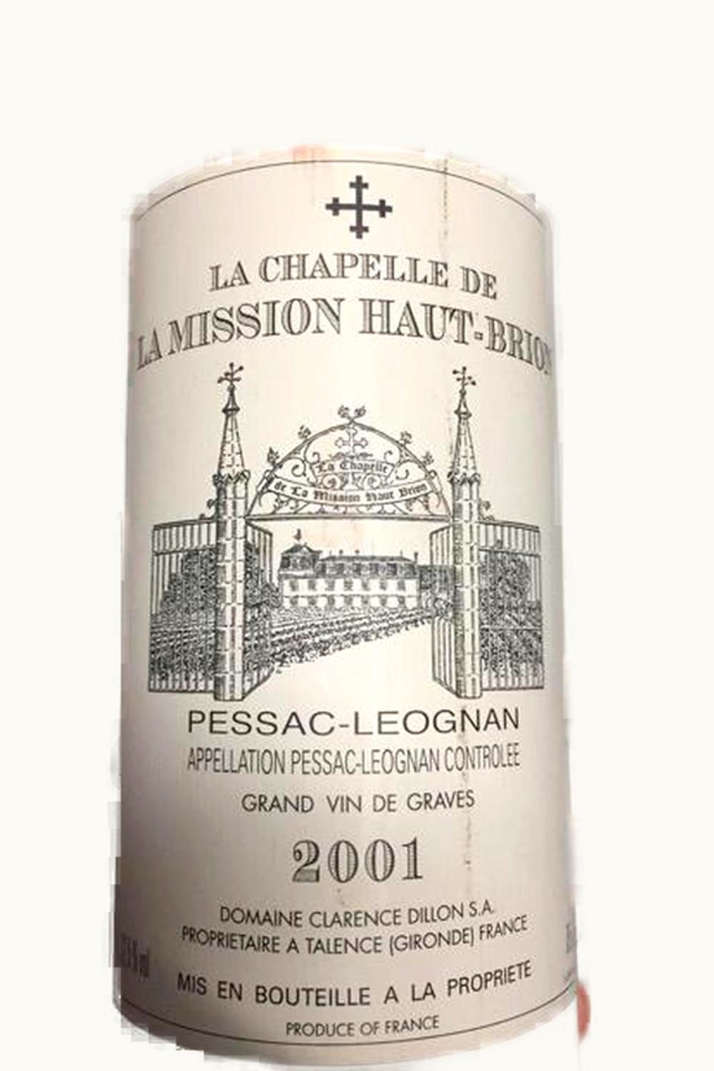 La Chapelle de Mission Haut-Brion La Chapelle de Mission Haut-Brion Pessac-Leognan, Bordeaux, France, 2001