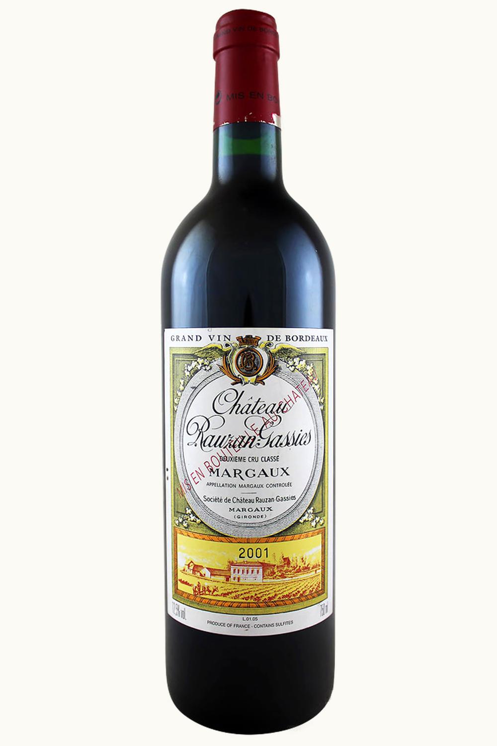 Rauzan Gassies Rauzan Gassies Margaux, Medoc, Bordeaux, France, 2001