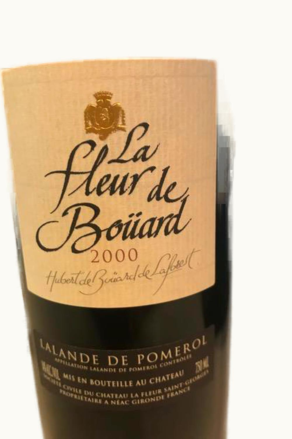 Le Plus de la Fleur Bouard Lalande Pomerol Le Plus de la Fleur Bouard Lalande Pomerol Bordeaux, France, 2000