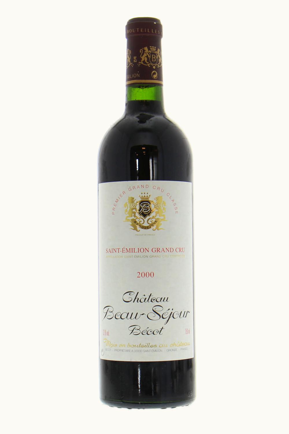 Château Beau-Séjour Bécot Château Beau-Séjour Bécot St Emilion Grand Cru, Bordeaux, France, 2000