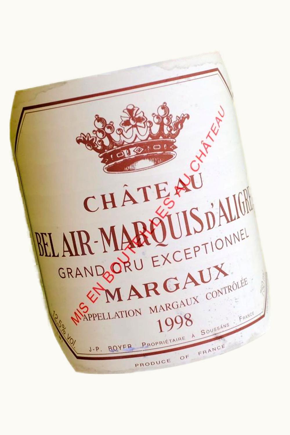 Château Bel Air-Marquis d'Aligre Château Bel Air-Marquis d'Aligre Margaux, Medoc, Bordeaux, France, 1999