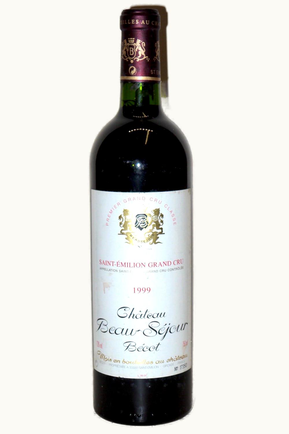Château Beau-Séjour Bécot Château Beau-Séjour Bécot St Emilion Grand Cru, Bordeaux, France, 1999