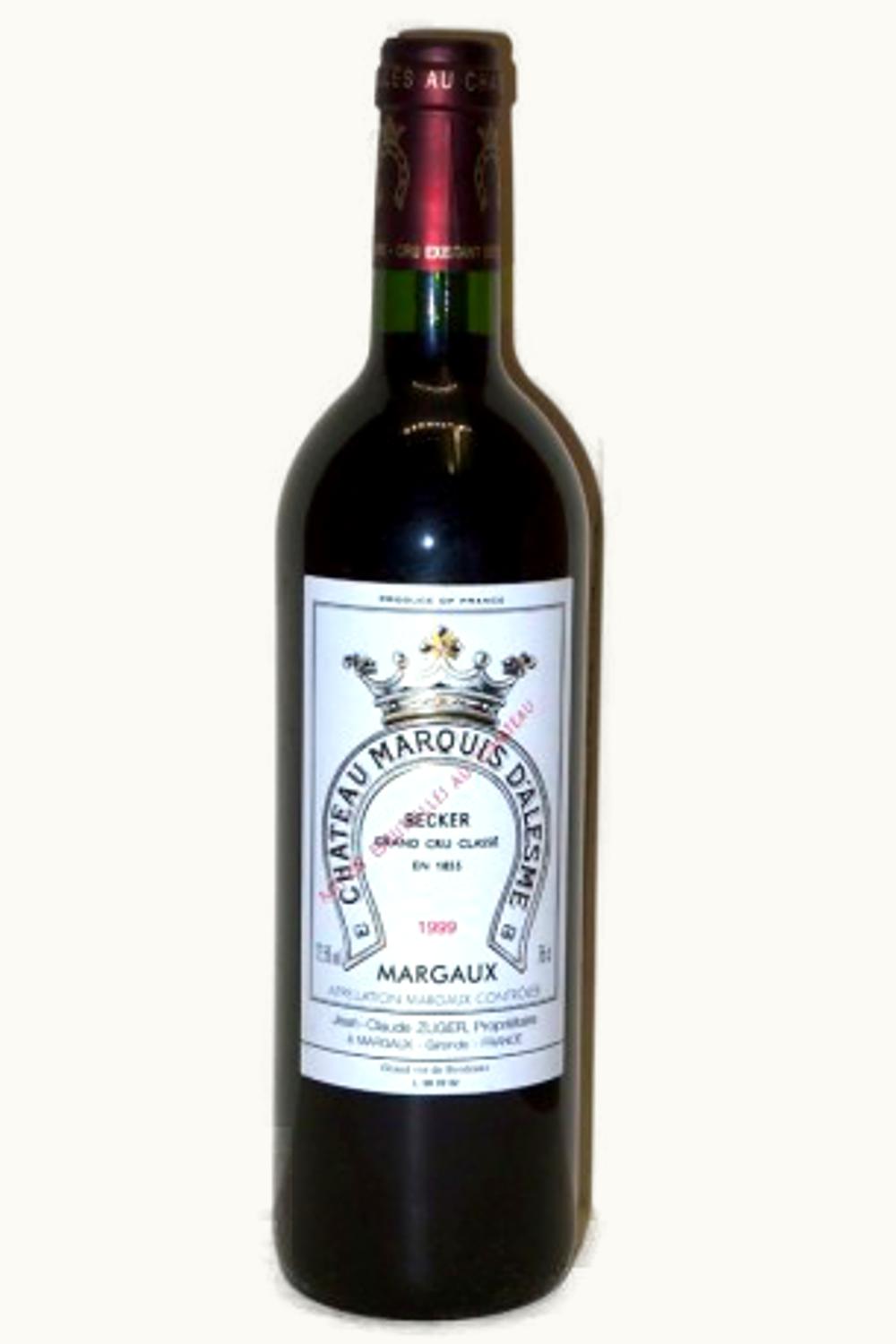 Château Marquis d'Alesme Becker Château Marquis d'Alesme Becker Margaux, Medoc, Bordeaux, France, 1999