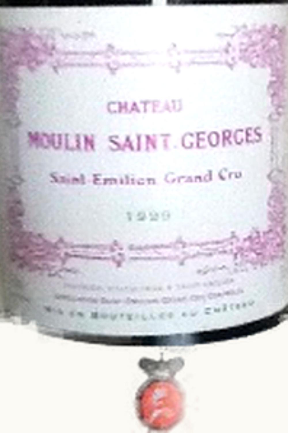 Moulin St. George Moulin St. George St Emilion Grand Cru, Bordeaux, France, 1999