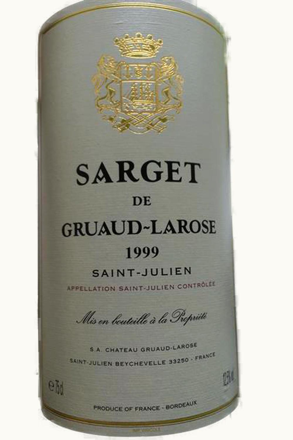 Château Gruaud-Larose Château Gruaud-Larose Medoc, Bordeaux, France, 1999