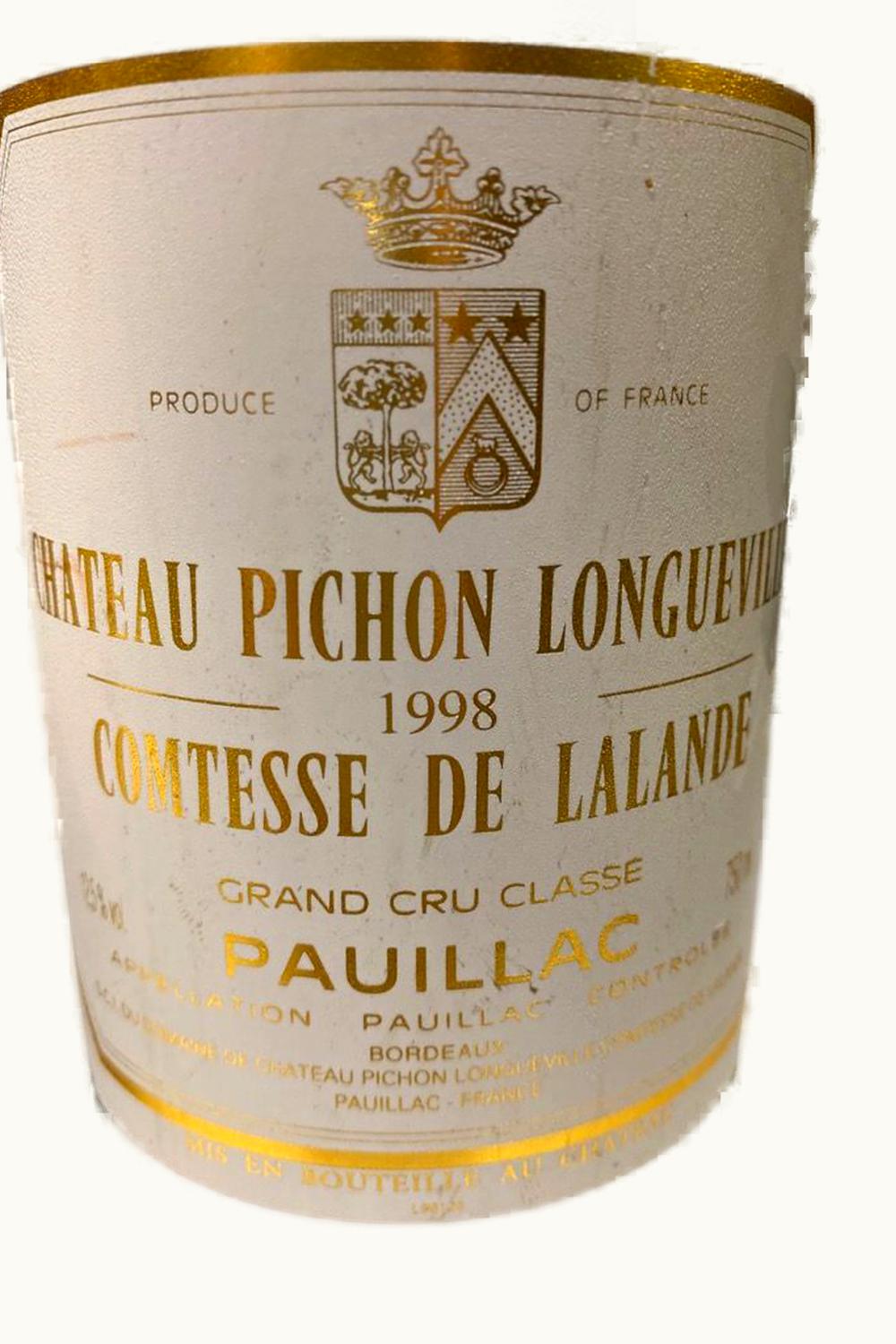 Château Pichon Longueville Comtesse de Lalande Château Pichon Longueville Comtesse de Lalande Pauillac, Medoc, Bordeaux, France, 1998 UZ0640042