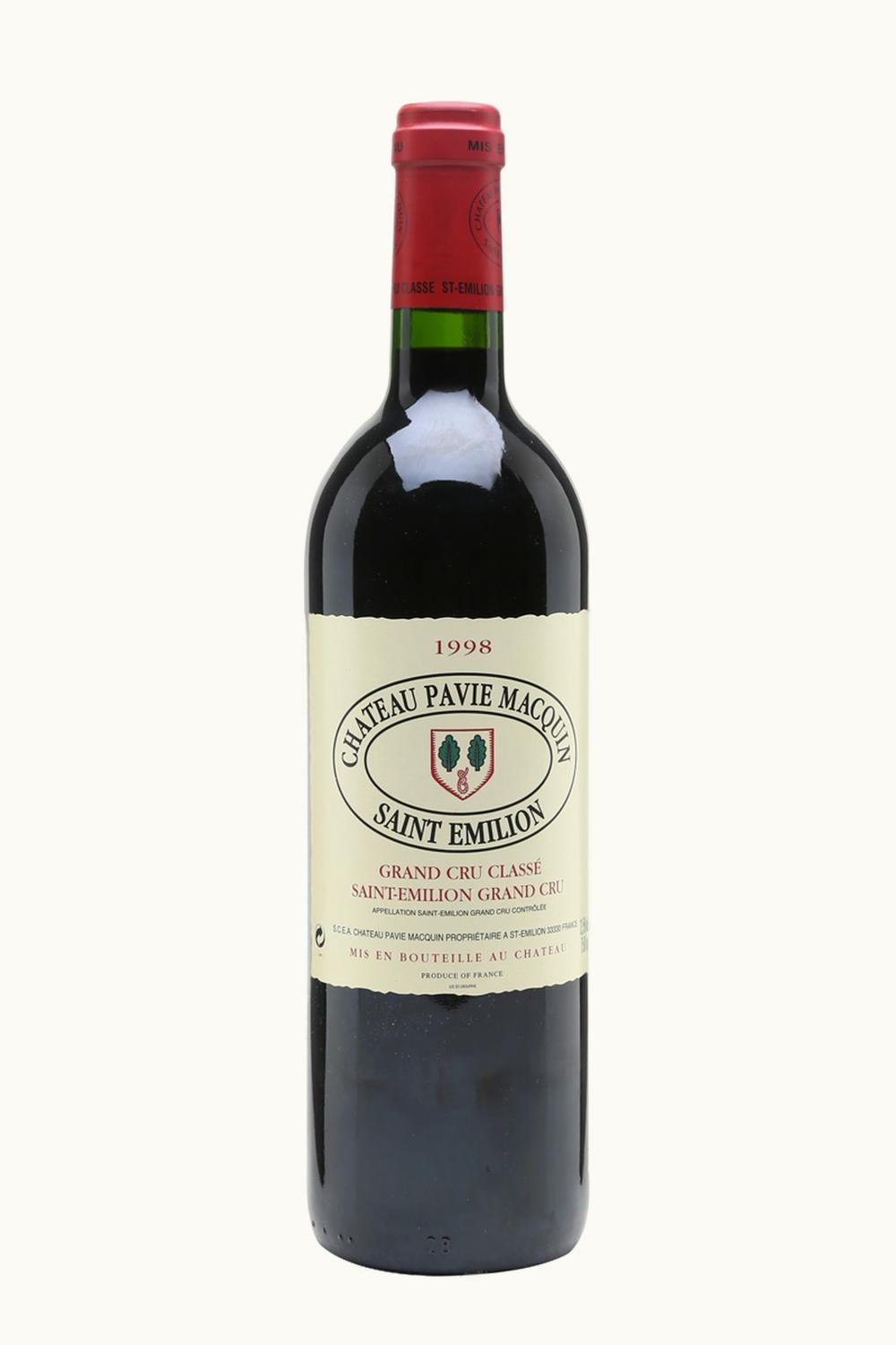 Château Pavie-Macquin Château Pavie-Macquin St Emilion Grand Cru, Bordeaux, France, 1998