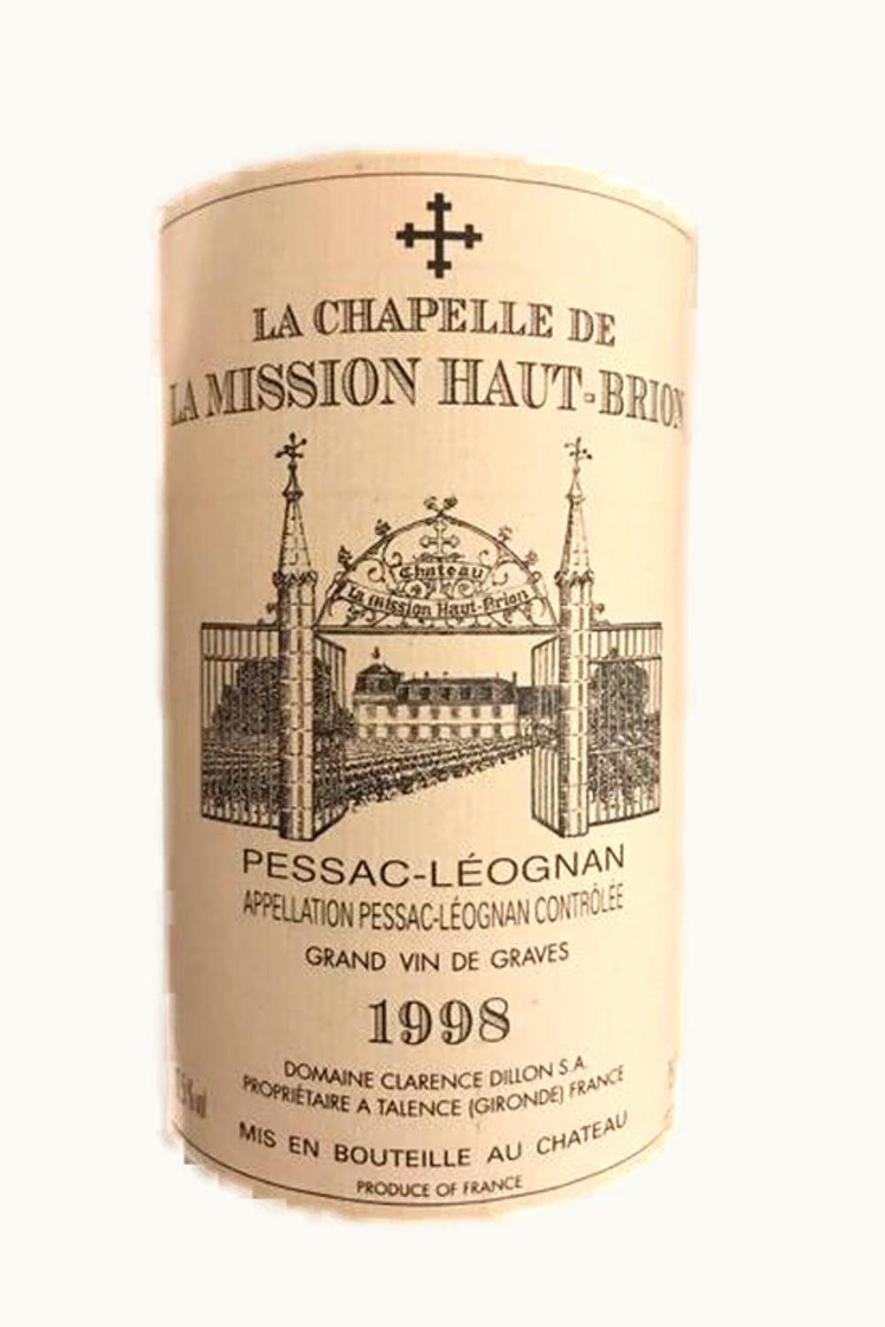 La Chapelle de Mission Haut-Brion La Chapelle de Mission Haut-Brion Pessac-Léognan, Bordeaux, France, 1998