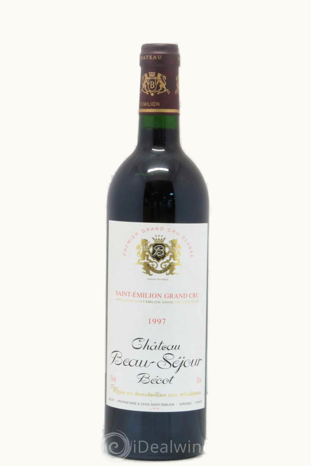 Château Beau-Séjour Bécot Château Beau-Séjour Bécot St Emilion Grand Cru, Bordeaux, France, 1997