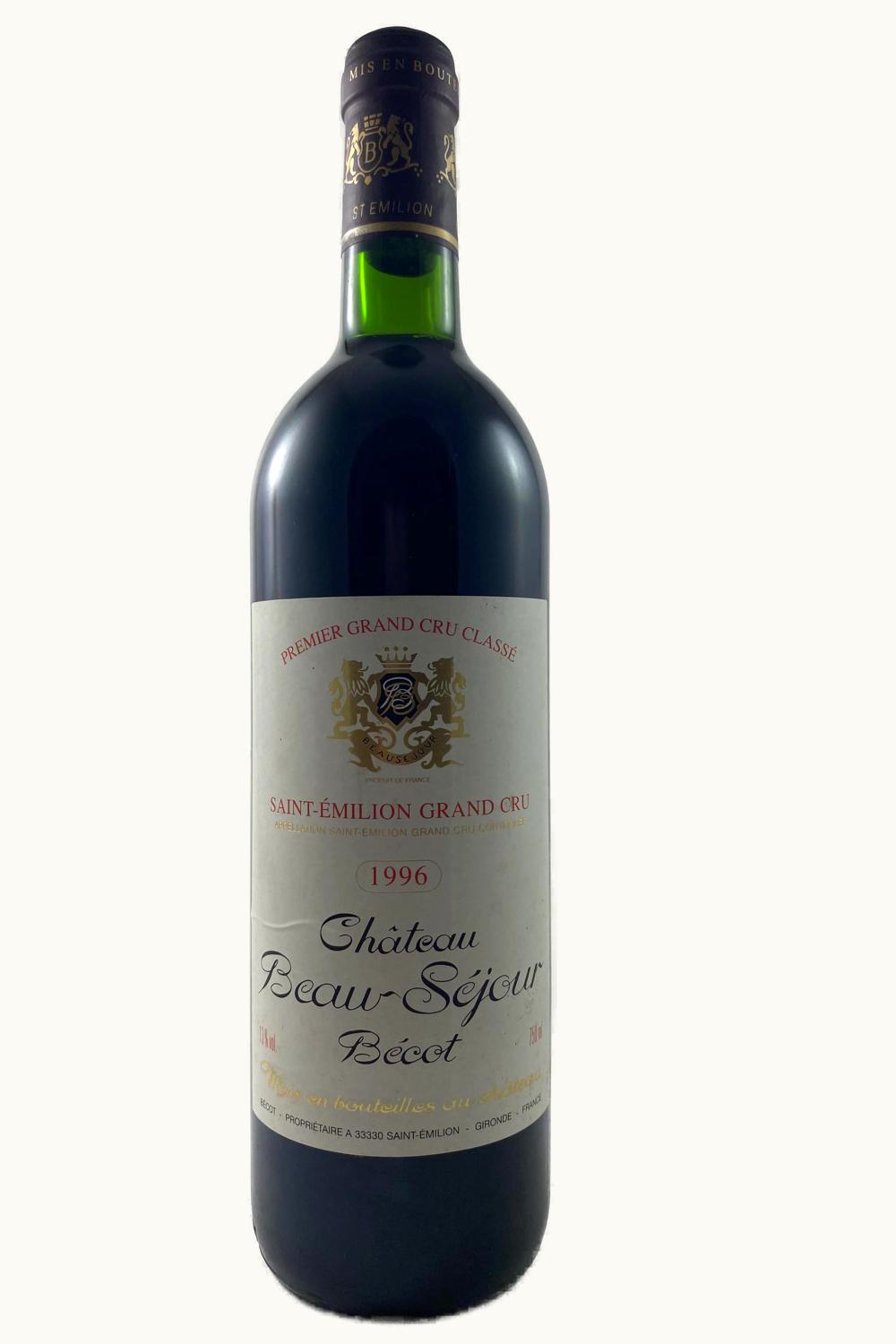 Château Beau-Séjour Bécot Château Beau-Séjour Bécot St Emilion Grand Cru, Bordeaux, France, 1996