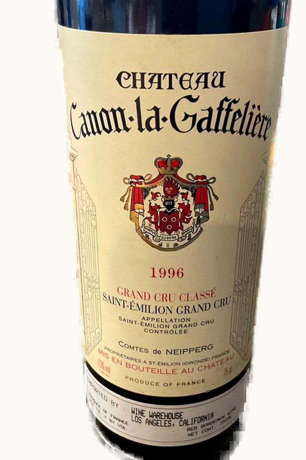 Château Canon-la-Gaffelière Château Canon-la-Gaffelière St Emilion Grand Cru, Bordeaux, France, 1996