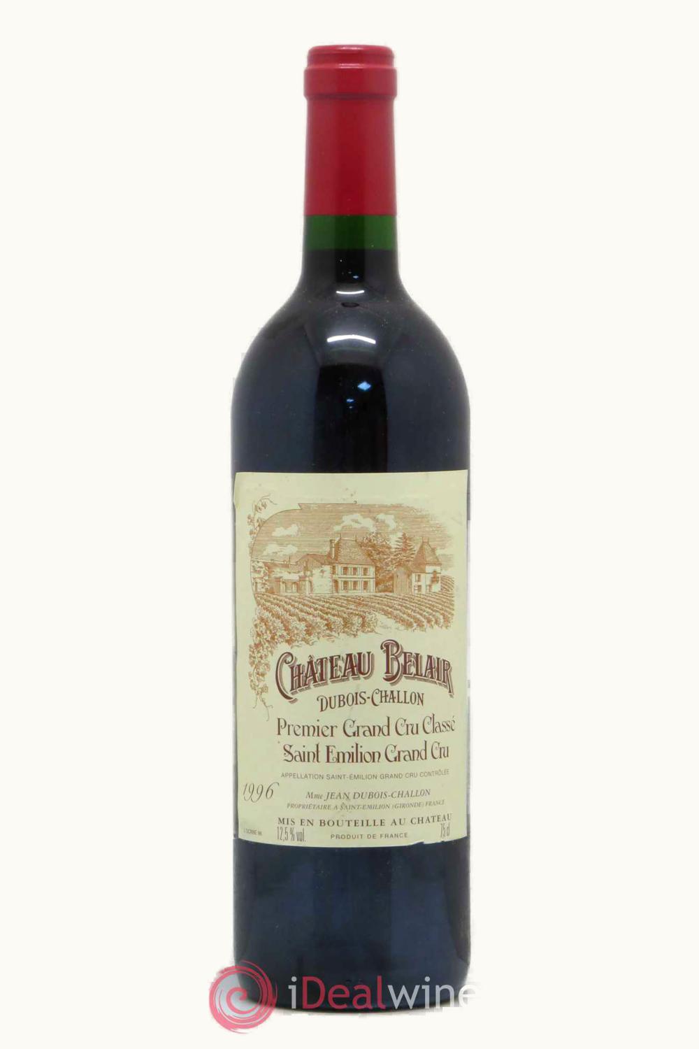 Château Bélair-Monange Château Bélair-Monange St Emilion Grand Cru, Bordeaux, France, 1996
