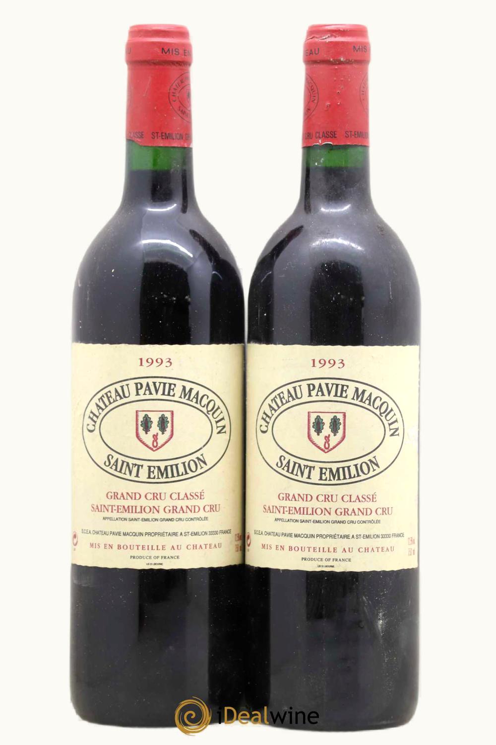 Château Pavie-Macquin Château Pavie-Macquin St Emilion Grand Cru, Bordeaux, France, 1993