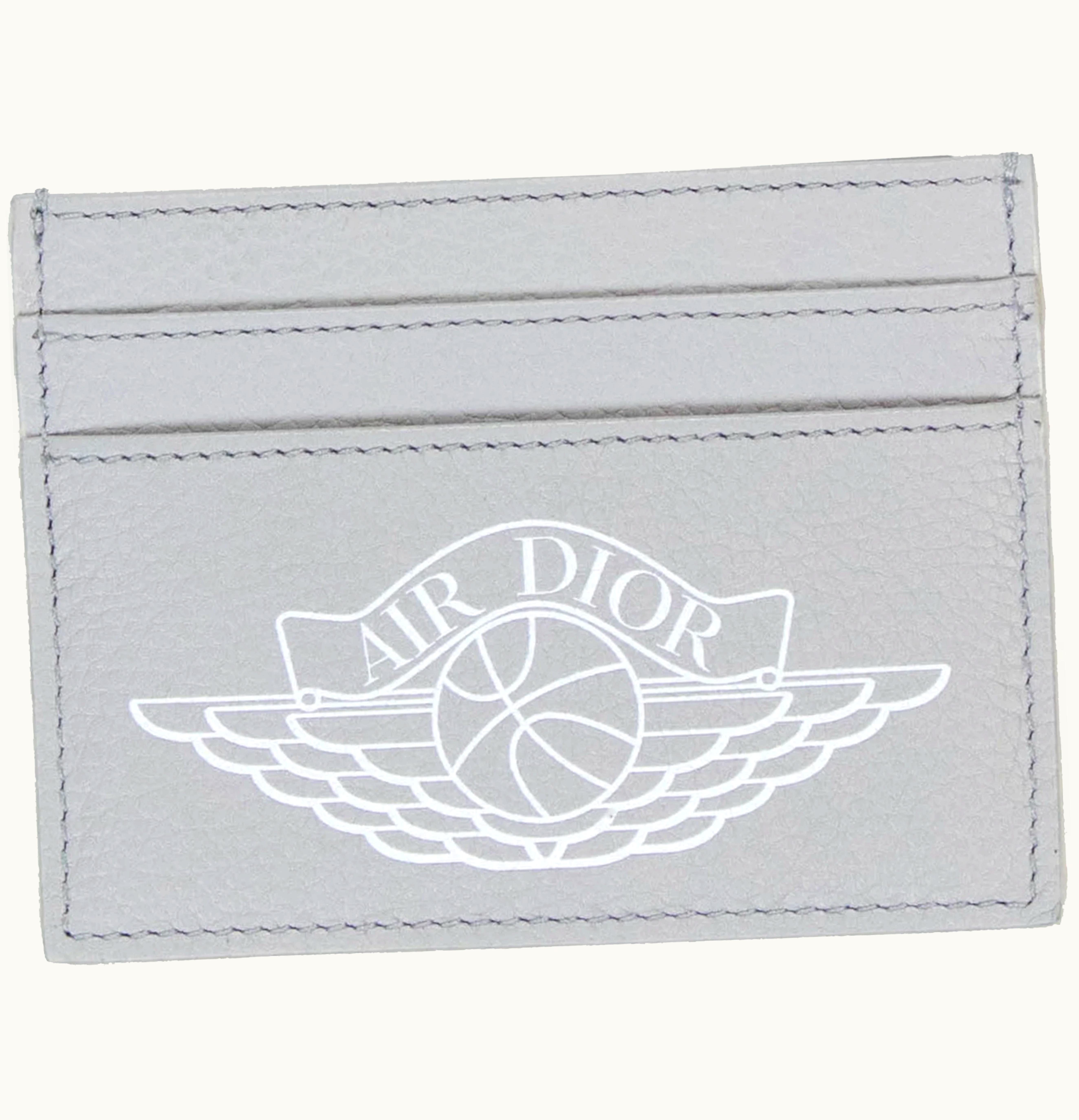 Dior Dior x Jordan Wings Card Holder 4 Card Slot Grey