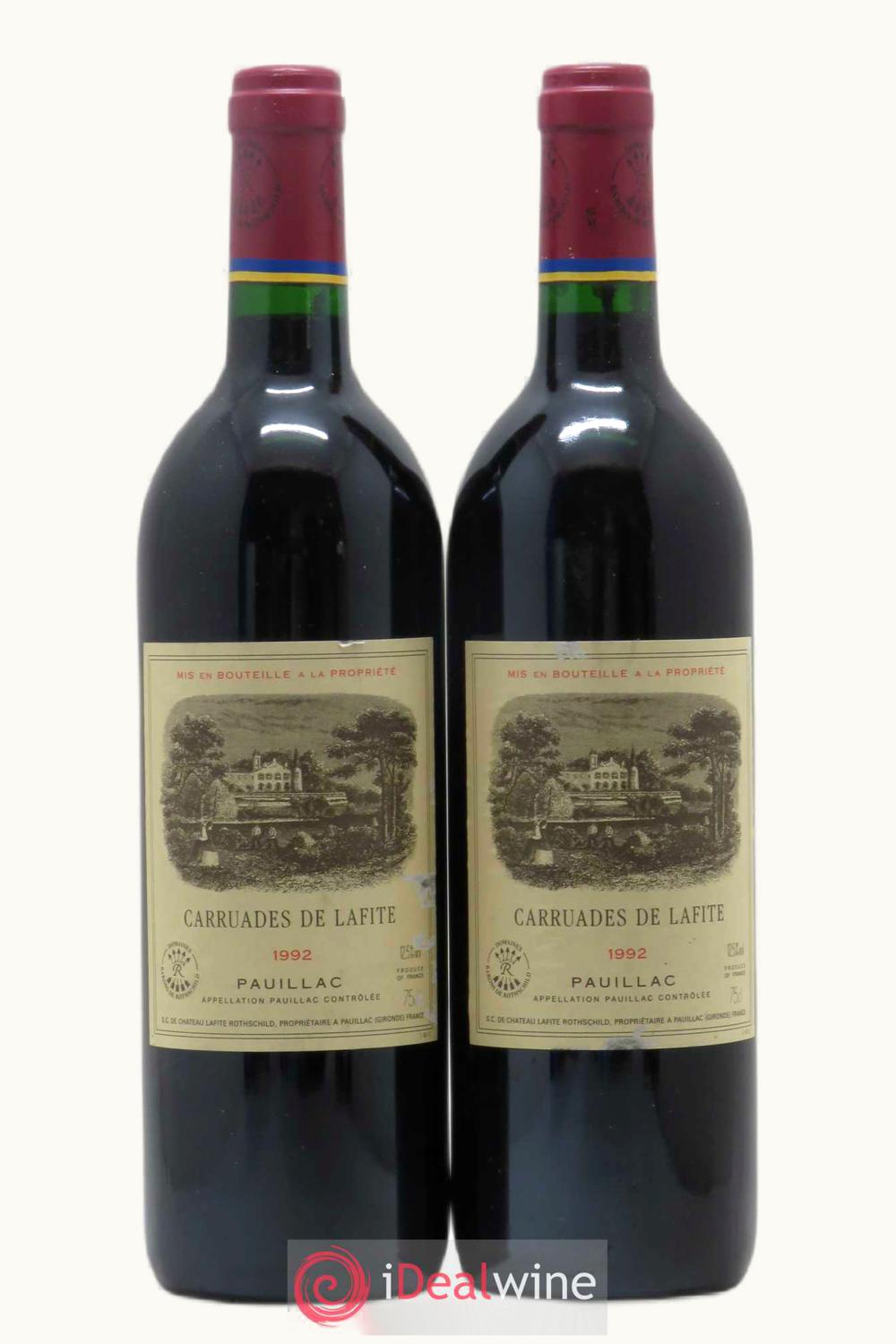 Château Lafite Rothschild Château Lafite Rothschild Carruades de Pauillac, Médoc, Bordeaux, France, 1992