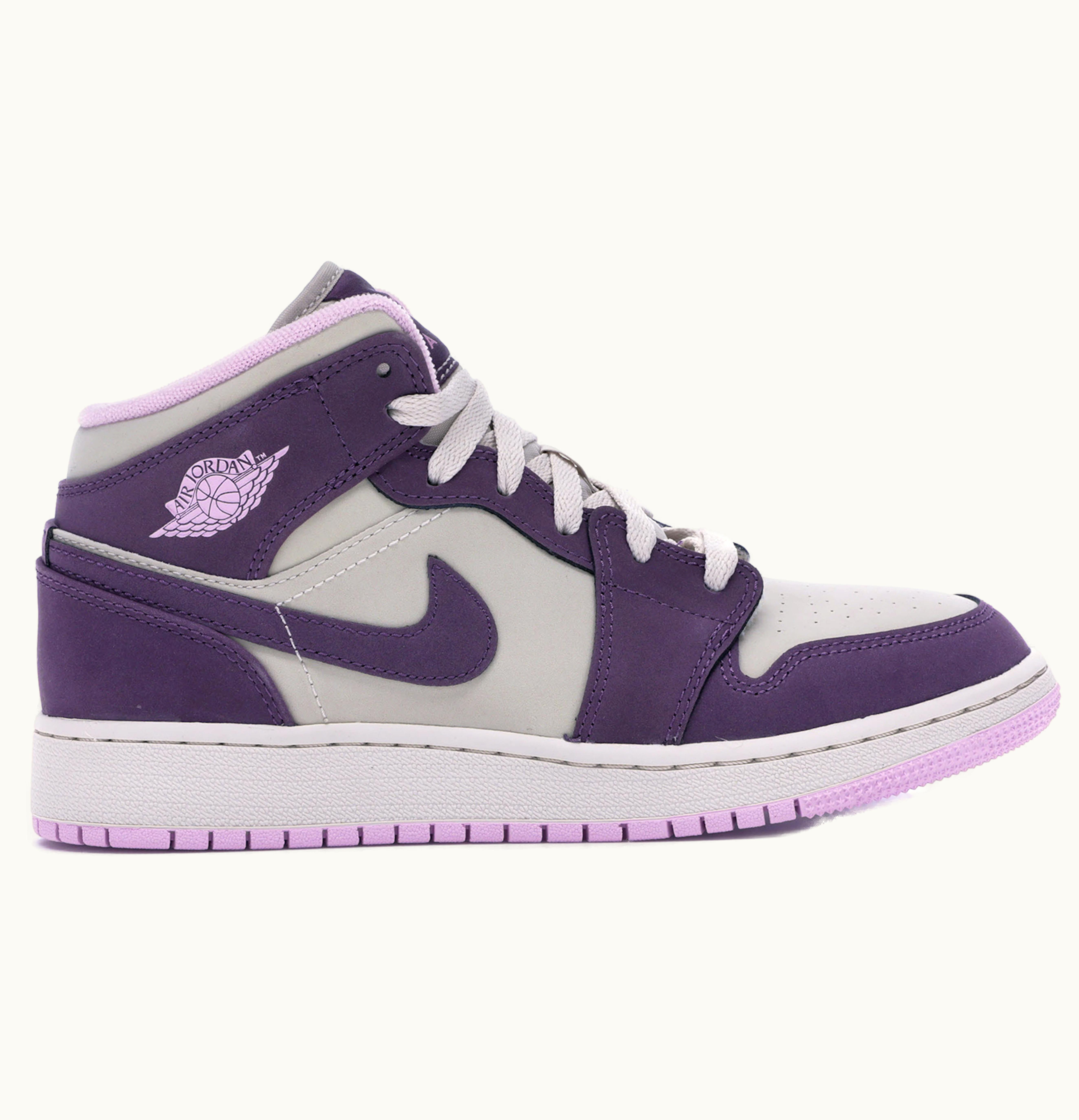 Jordan Air Jordan 1 Mid Pro Purple Desert Sand GS