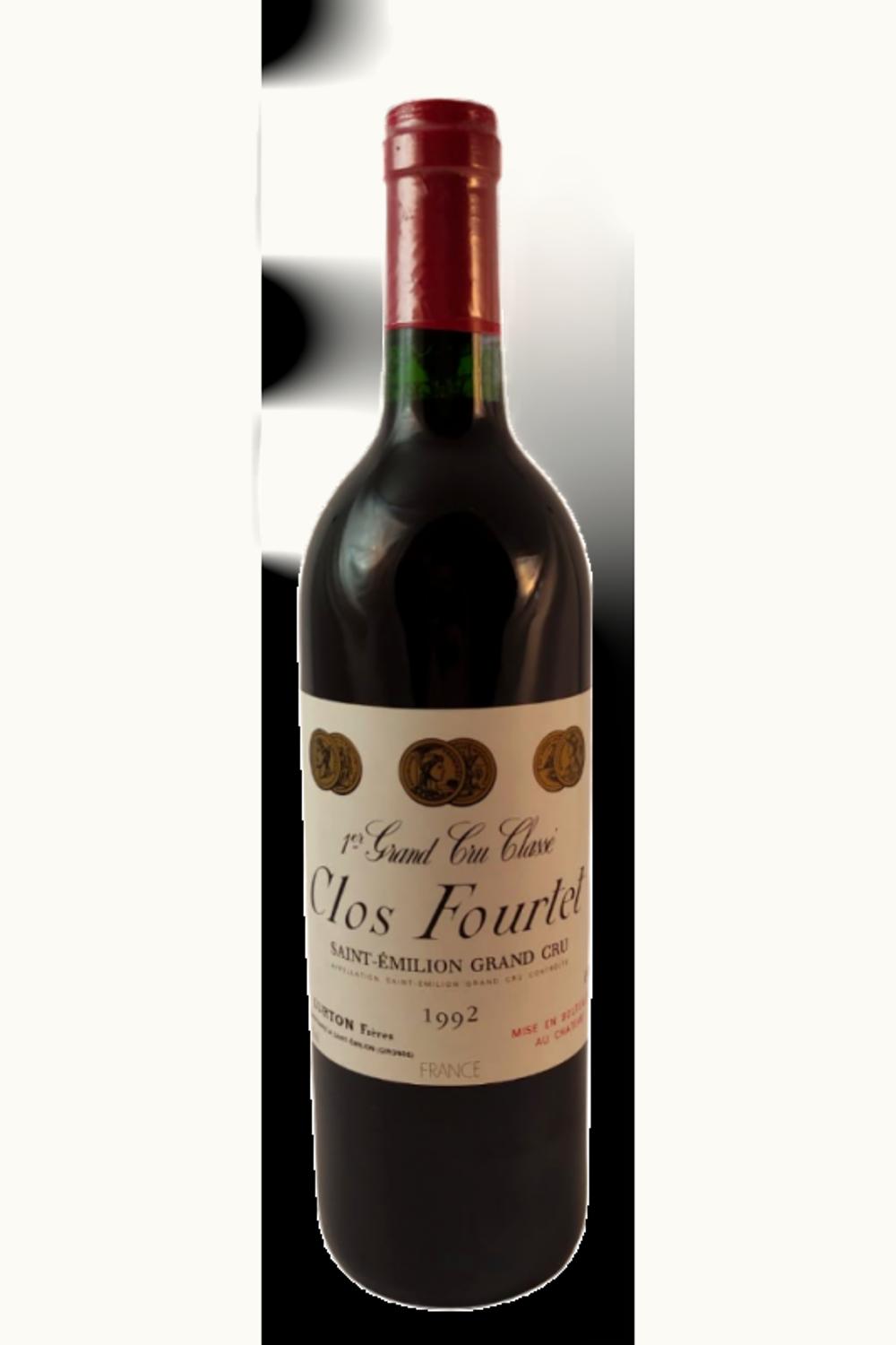 Château Clos Fourtet Clos Fourtet St Emilion Grand Cru, Bordeaux, France, 1992
