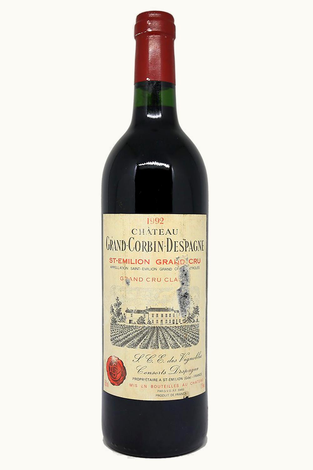 Chateau Grand Corbin-Despagne Chateau Grand Corbin-Despagne St Emilion Grand Cru, Bordeaux, France, 1992