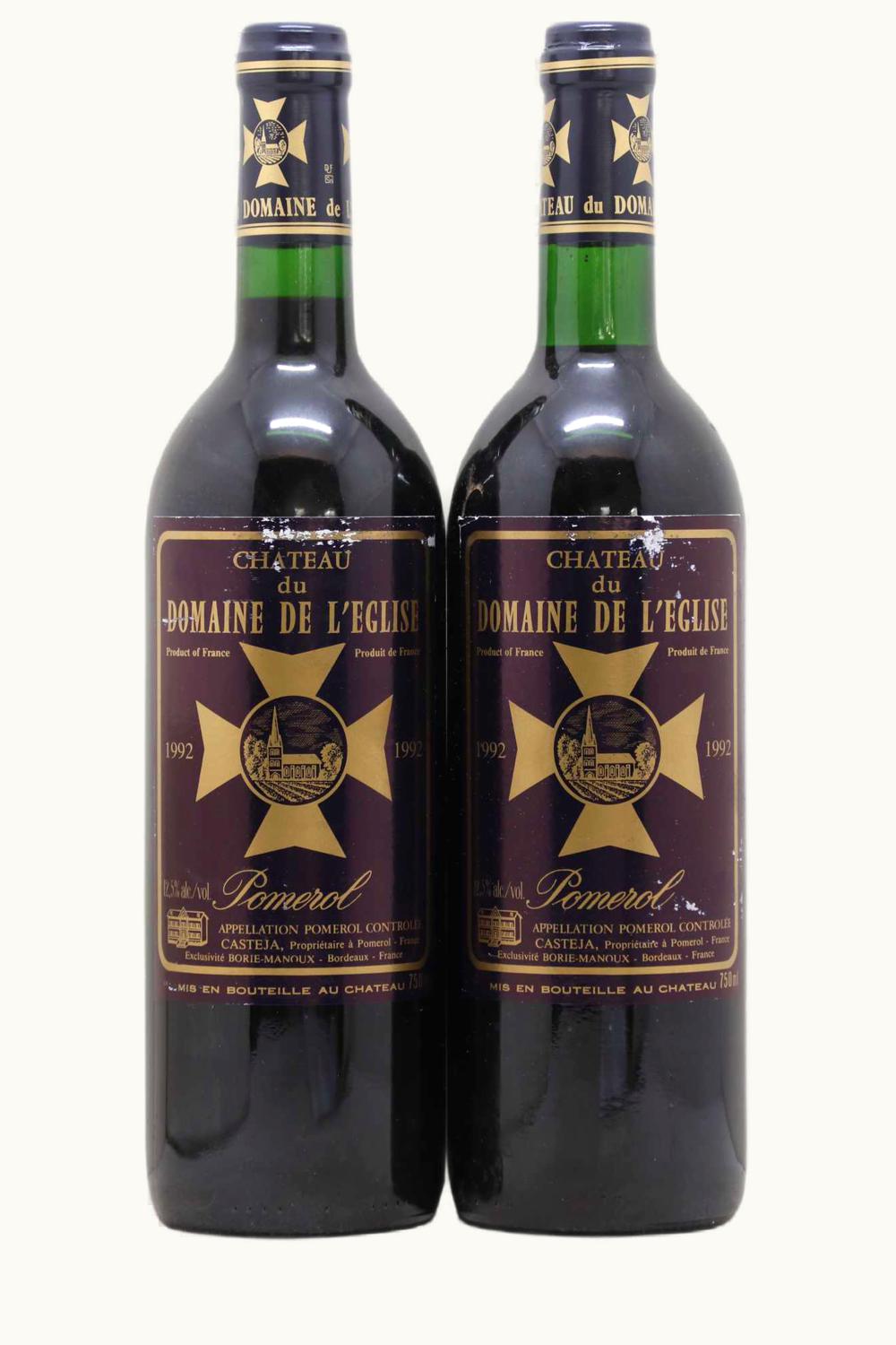 Du Domaine de L'Eglise Du Domaine de L'Eglise Pomerol, Bordeaux, France, 1992