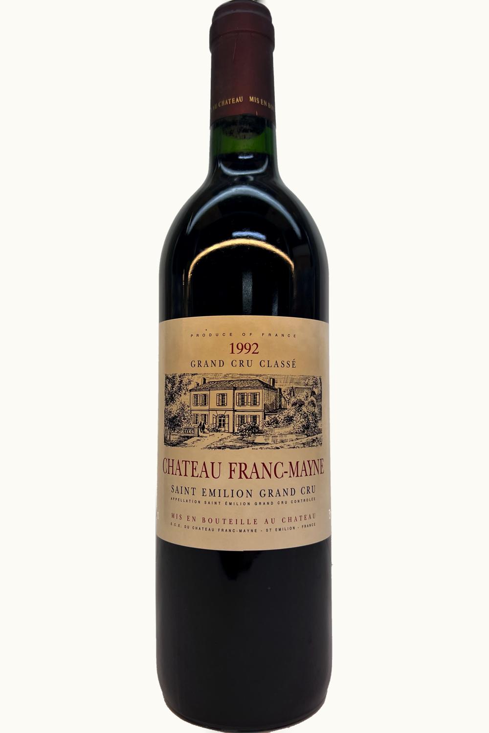 Franc-Mayne Franc-Mayne St Emilion Grand Cru, Bordeaux, France, 1992