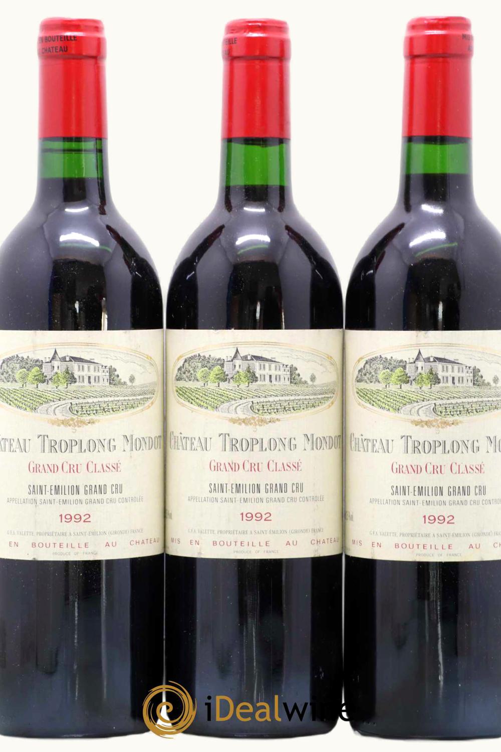 Château Troplong-Mondot Château Troplong-Mondot St Emilion Grand Cru, Bordeaux, France, 1992 UZ0641210