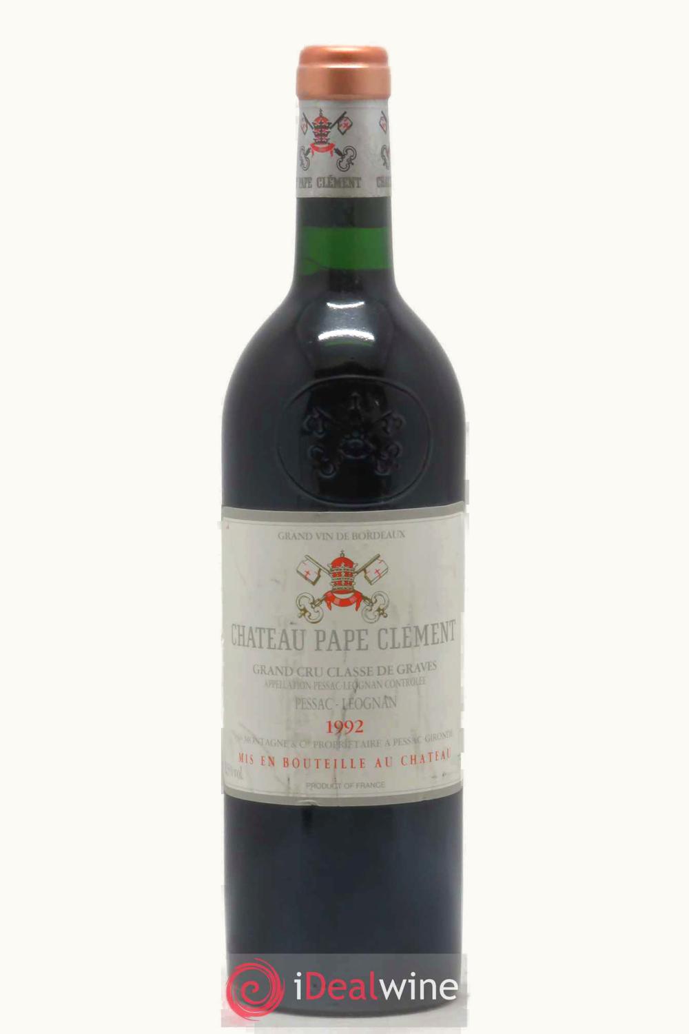Le Clémentin du Pape Clément Le Clémentin du Pape Clément Pessac-Léognan, Bordeaux, France, 1992