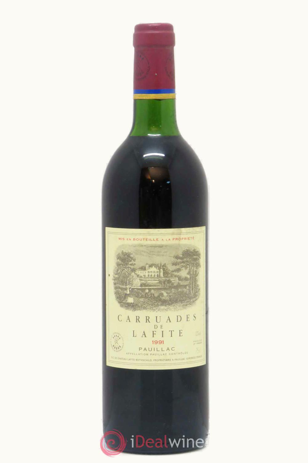 Château Lafite Rothschild Château Lafite Rothschild Carruades de Pauillac, Médoc, Bordeaux, France, 1991