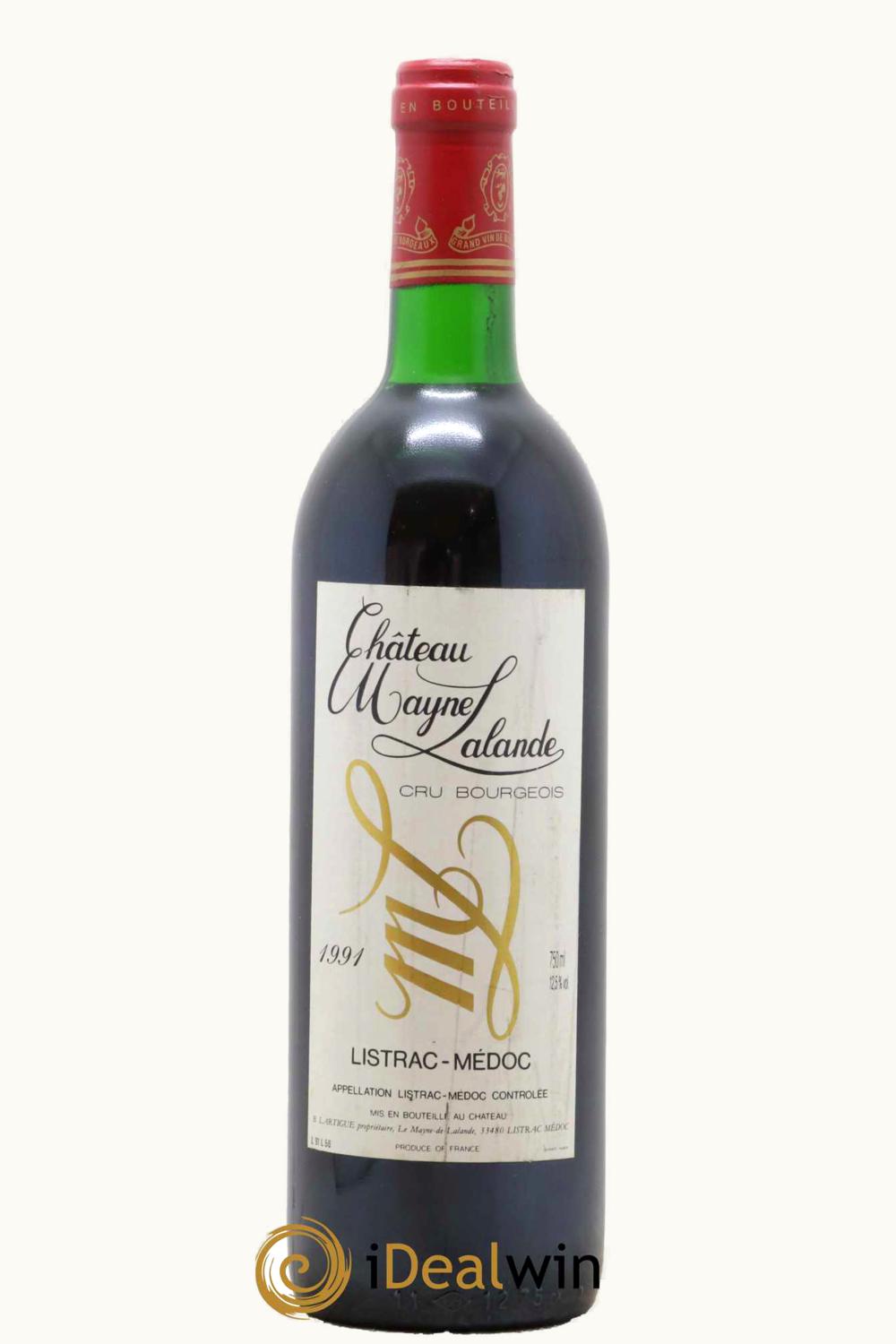 Mayne Lalande Mayne Lalande Listrac Medoc Bordeaux, 1991