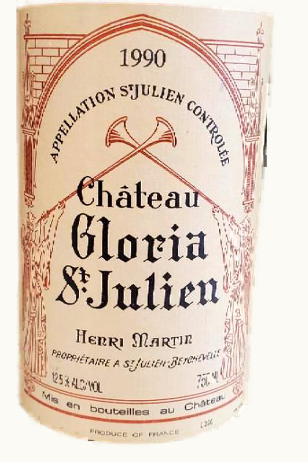 Château Gloria Chateau Gloria St-Julien Medoc Bordeaux, 1990