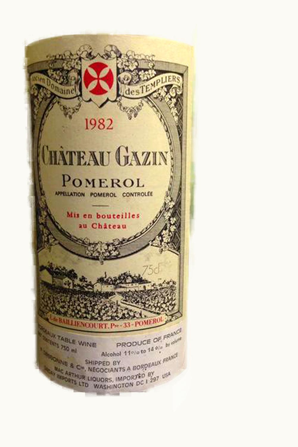 Château Gazin Gazin Pomerol Bordeaux, 1990