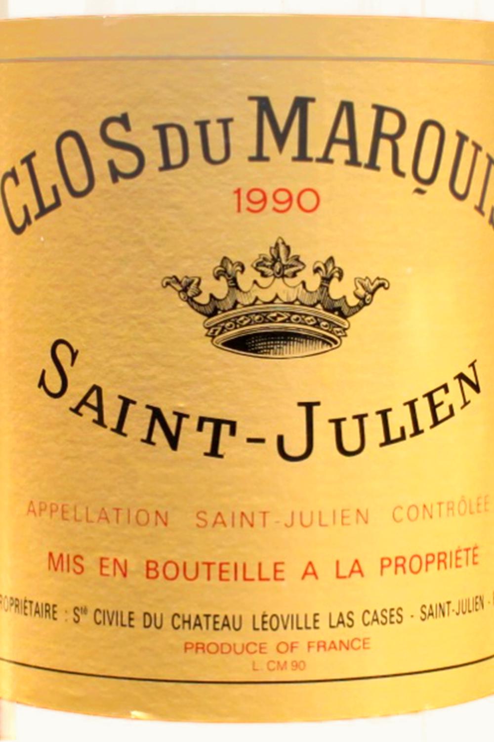Château Léoville-Las Cases Château Léoville-Las Cases St-Julien Medoc Bordeaux, 1990 UZ0641478