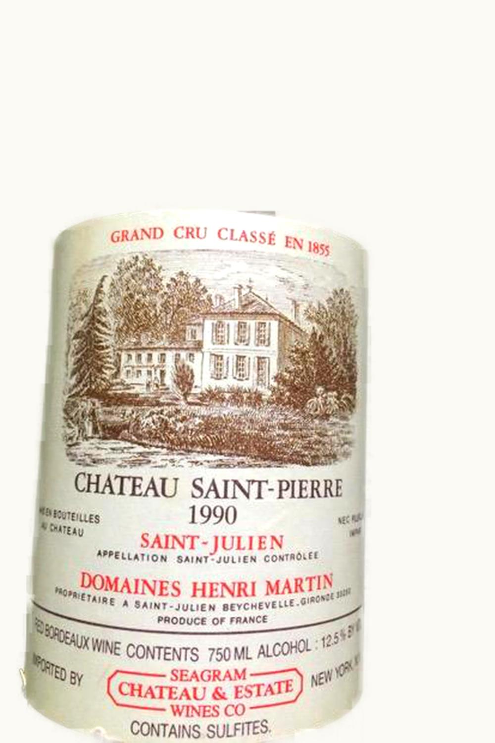 Château Saint-Pierre Château Saint-Pierre Julien Medoc Bordeaux, 1990