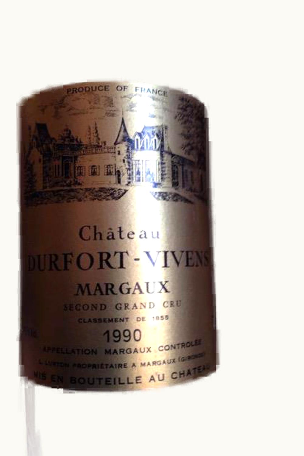 Château Durfort-VIvens Château Durfort-VIvens Margaux Medoc Bordeaux, 1990