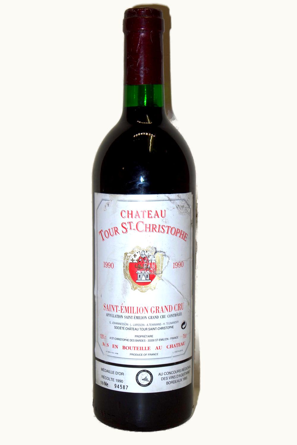 Tour St. Christophe Tour St. Christophe Emilion Grand Cru Bordeaux, 1990