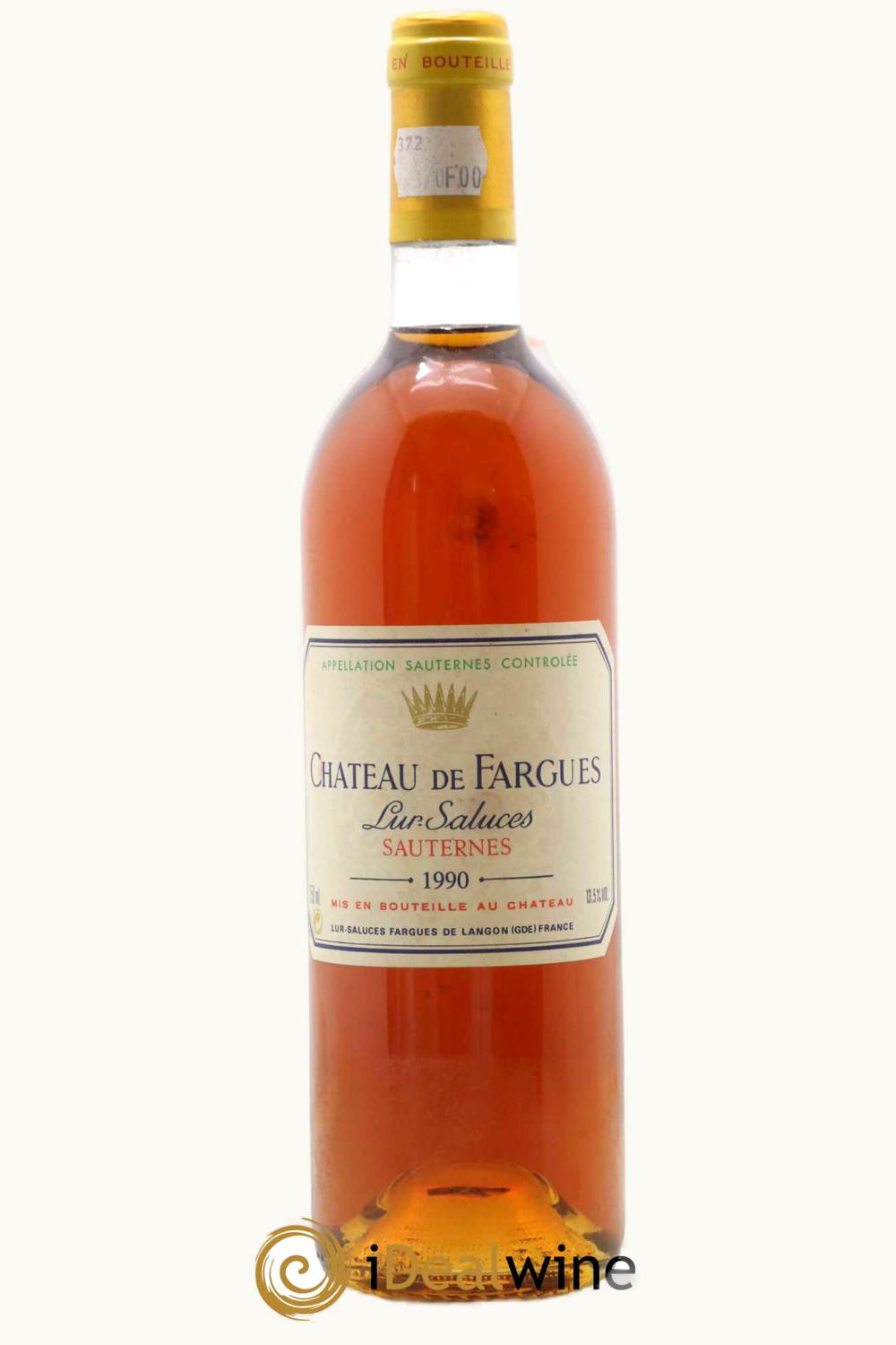 Château de Fargues de Fargues Sauternes Bordeaux, 1990