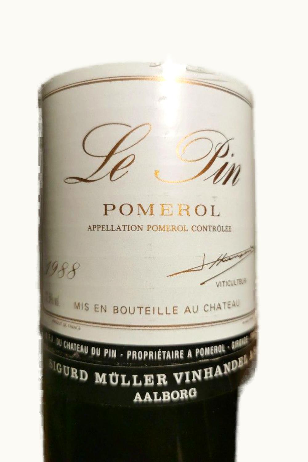 Le Pin Le Pin Pomerol Bordeaux, 1989
