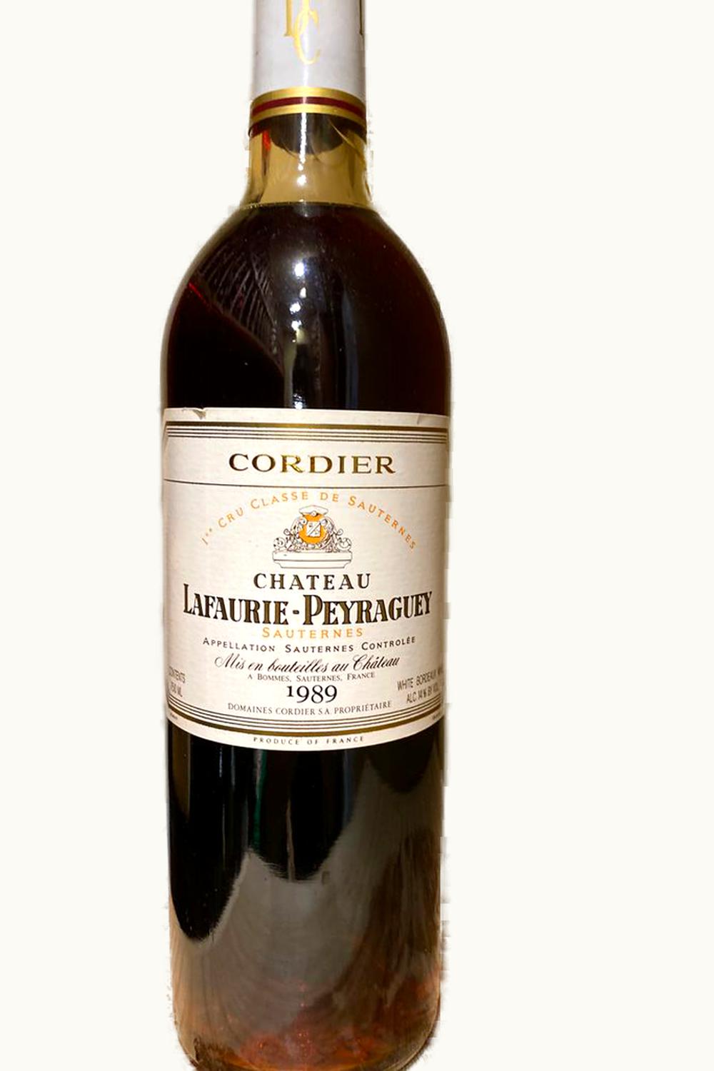 Château Lafaurie-Peyraguey Château Lafaurie-Peyraguey Sauternes Bordeaux, 1989