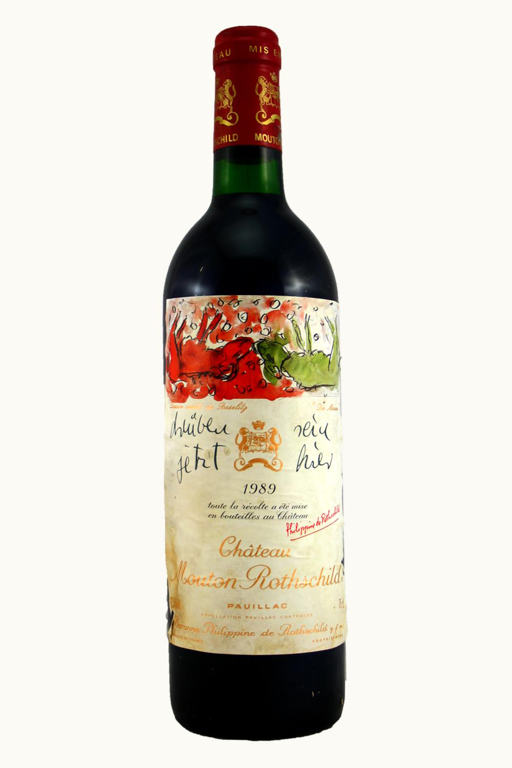 Château Mouton Rothschild Château Mouton Rothschild Pauillac Medoc Bordeaux, 1989