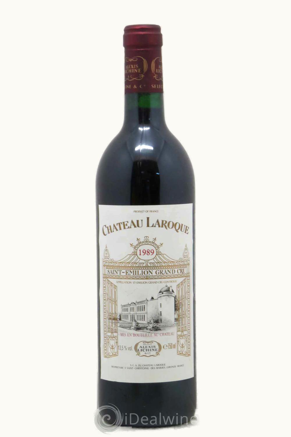 Château Laroque Laroque St-Emilion Grand Cru Bordeaux, 1989