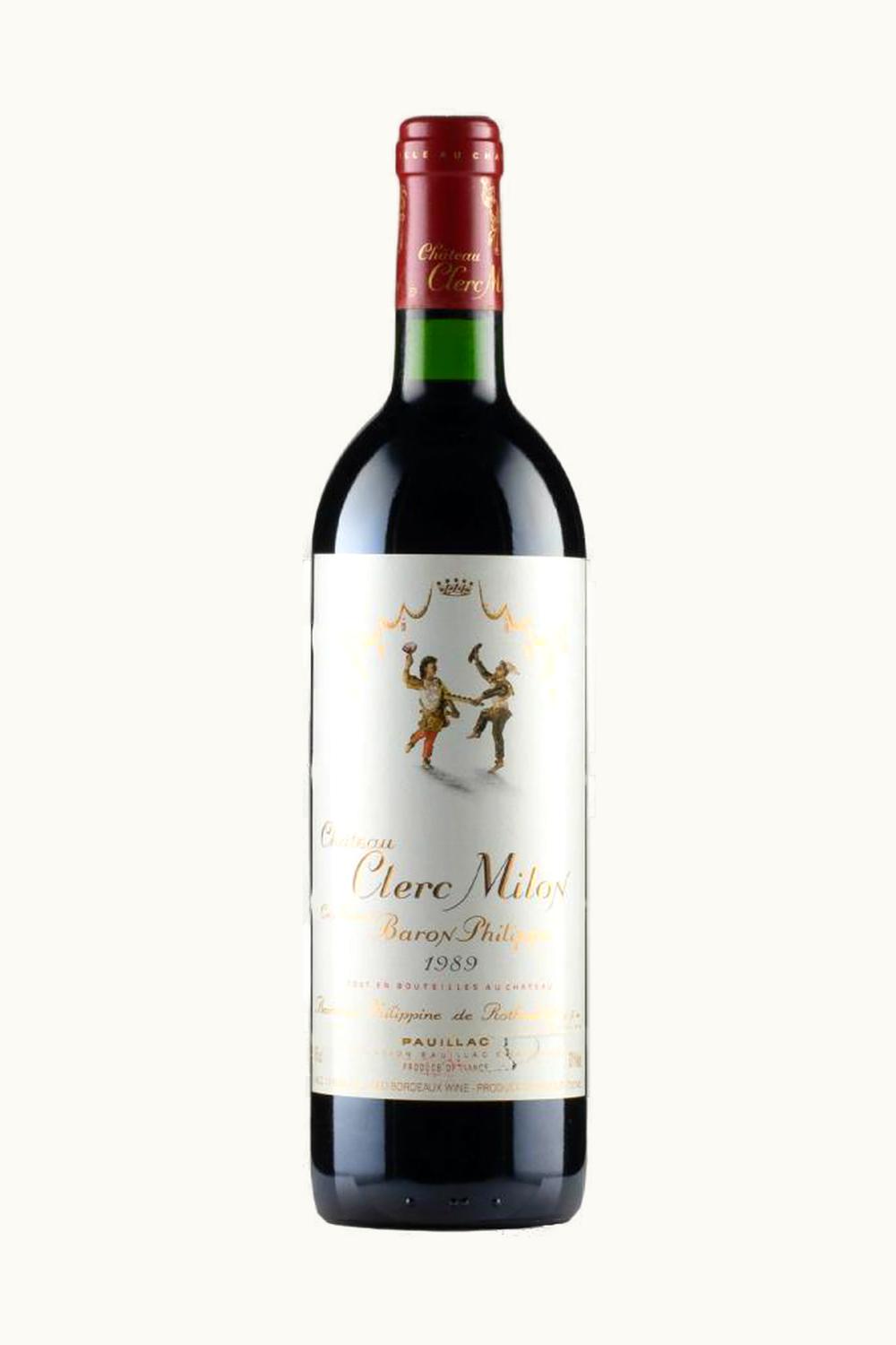 Château Clerc Milon Château Clerc Milon Pauillac Medoc Bordeaux, 1989