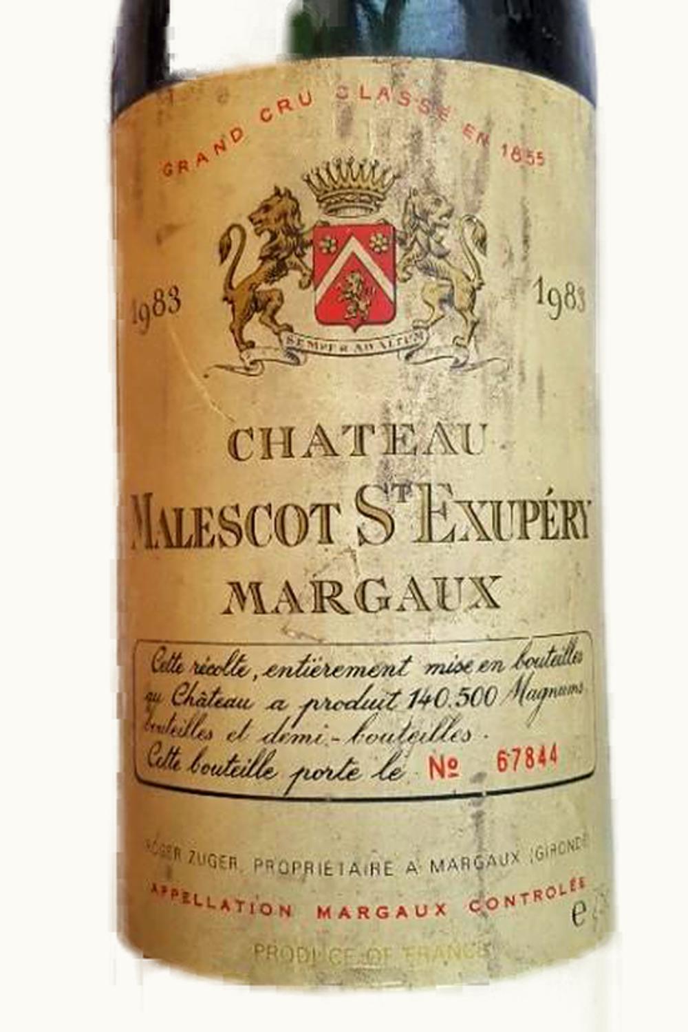 Château Malescot Saint-Exupéry Château Malescot Saint-Exupéry Margaux Medoc Bordeaux, 1989